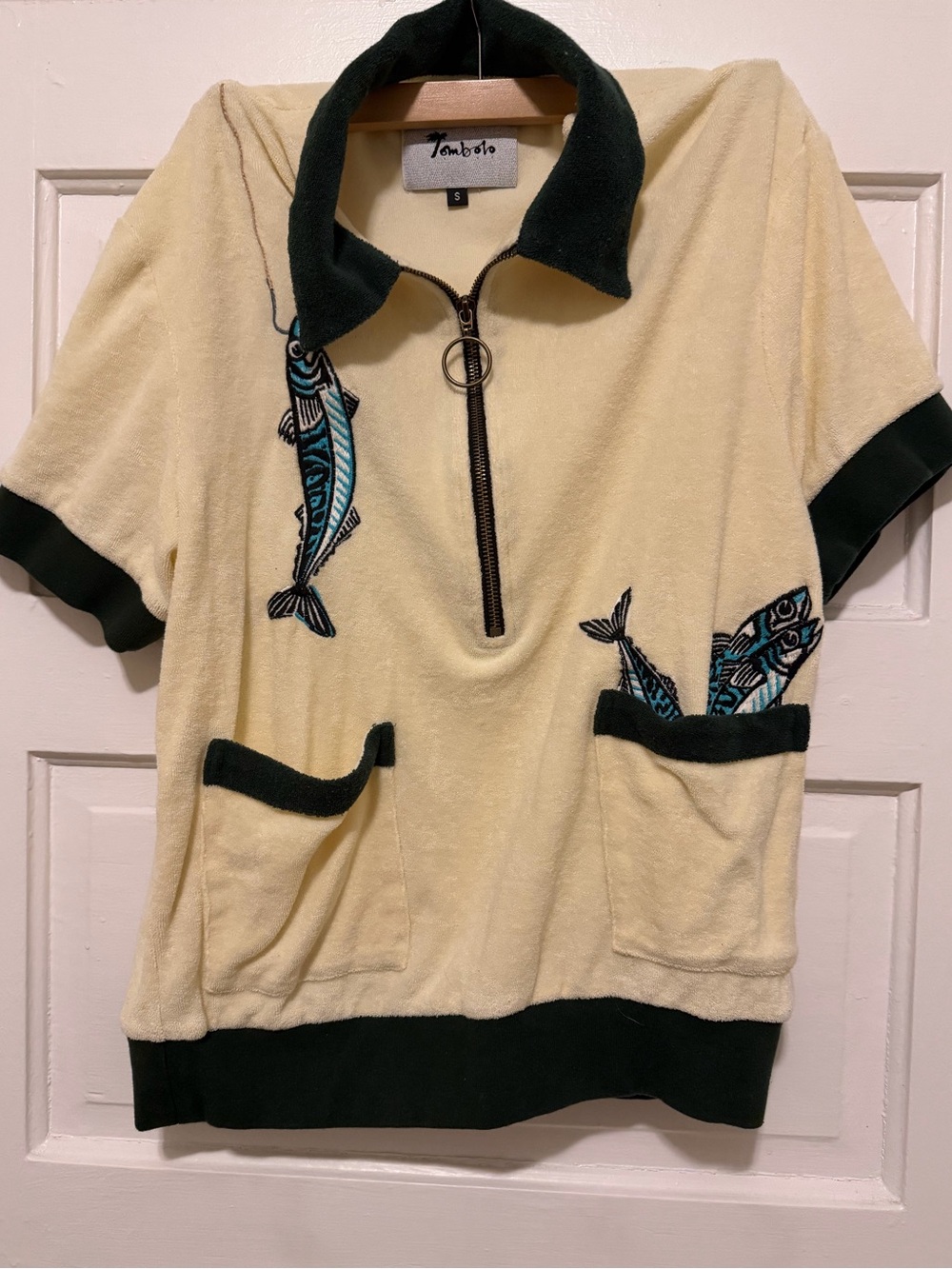 Tombolo Angler Cabana Organic Terry Cloth Shirt